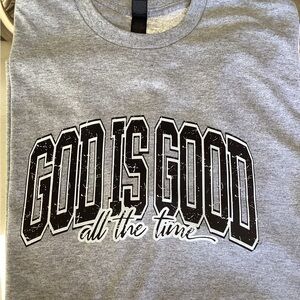 New Custom Made T-Shirt XL. Gray